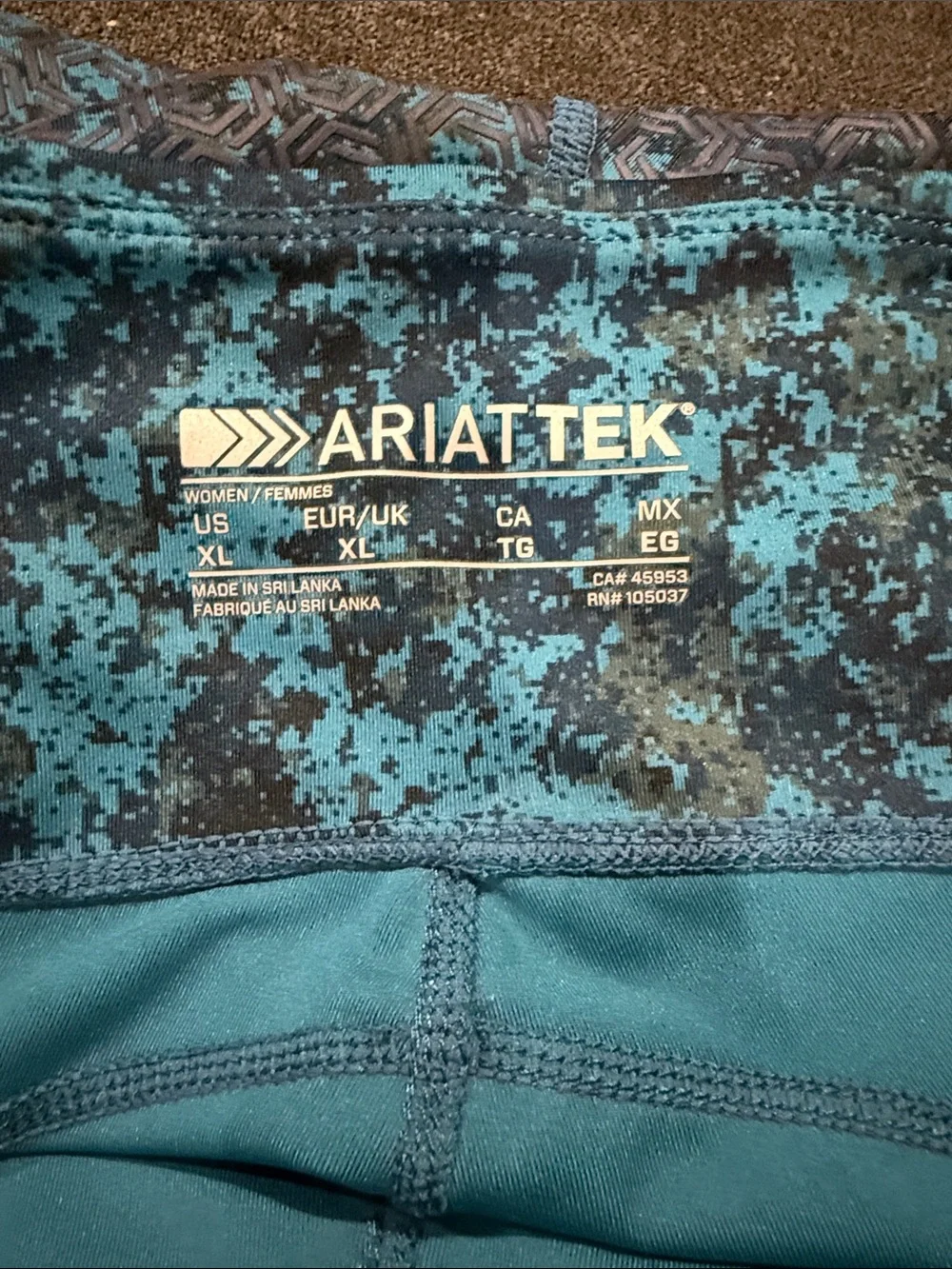 Ariat Teal and Black Girls' Printed Performance Leggings
For horse back riding - Picture 6 of 6